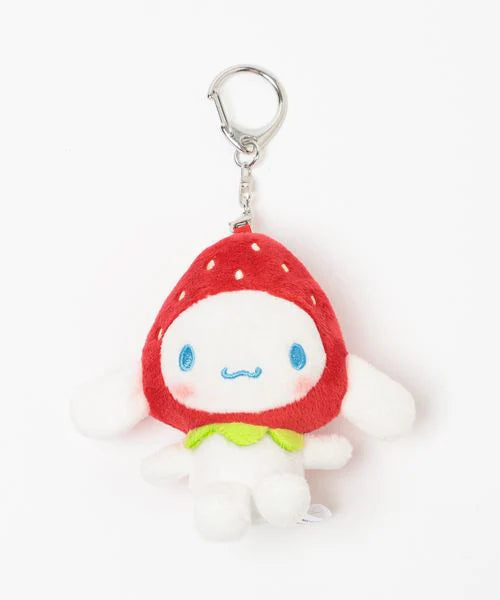 [CINNAMOROLL] "LOWRYS FARM x Sanrio Ichigo Shinbun" Plush Keychain