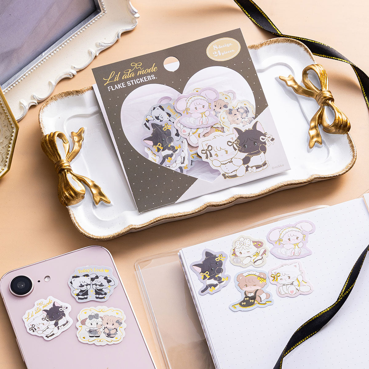 "Mikko Illustrations French Girly" Sticker Flakes