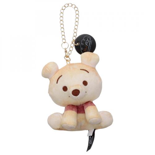 [SITTING POOH / BREAD] "Disney Nui Bread" Plush Keychain