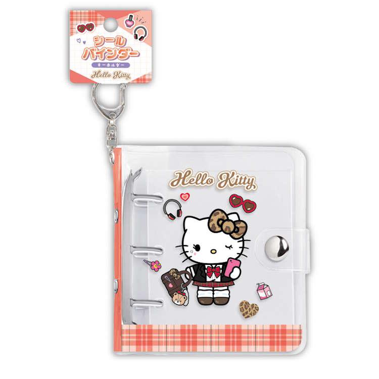 [HELLO KITTY / GINGHAM] "Sanrio" Sticker Binder Keychain