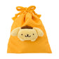 [POMPOMPURIN] "Sanrio" Drawstring Bag with Mascot