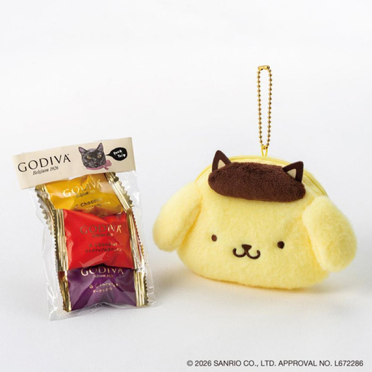 "GODIVA x Pompompurin Black Cat" Chocolate & Pouch