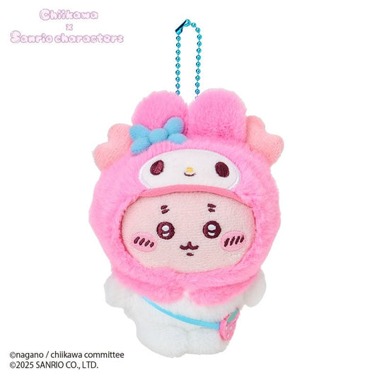 [FURUYHONYA X MY MELODY] "Chiikawa x Sanrio" Plush Keychain