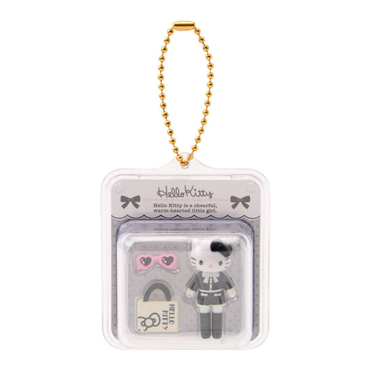 [HELLO KITTY / STYLE UP BLACK] "Sanrio Miniature Toy Package" Keychain
