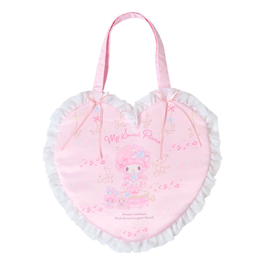 "My Sweet Piano Dress Up Piano Recital" Heart Tote Bag
