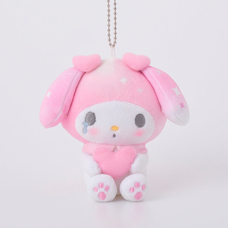 [MILKY PINK TEARS] "My Melody Girly Pop Heart Munyugurumi" Plush Keychain