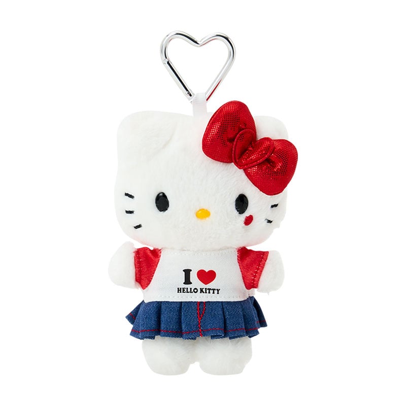 [HELLO KITTY] "I LOVE SANRIO CHARACTERS" Plush Keychain