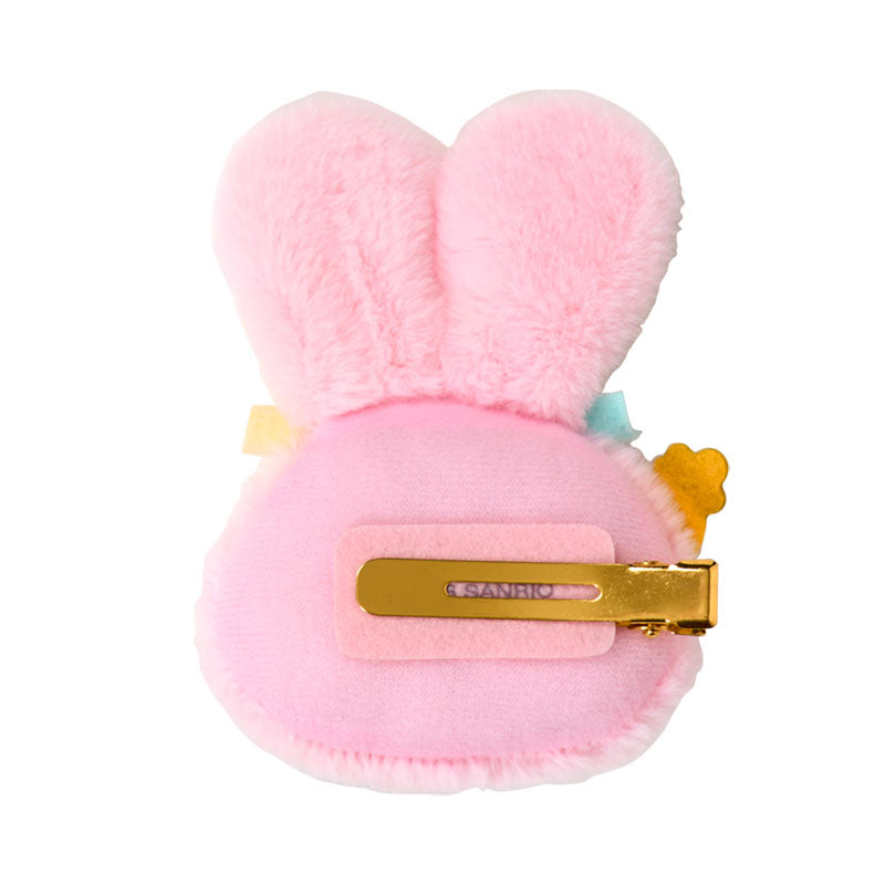 [HELLO KITTY] "Sanrio Fukkura Ears Rabbit Club" Hair Clip
