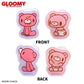 "THANKYOUMART X Gloomy the Naughty Grizzly" Acrylic Clip Set
