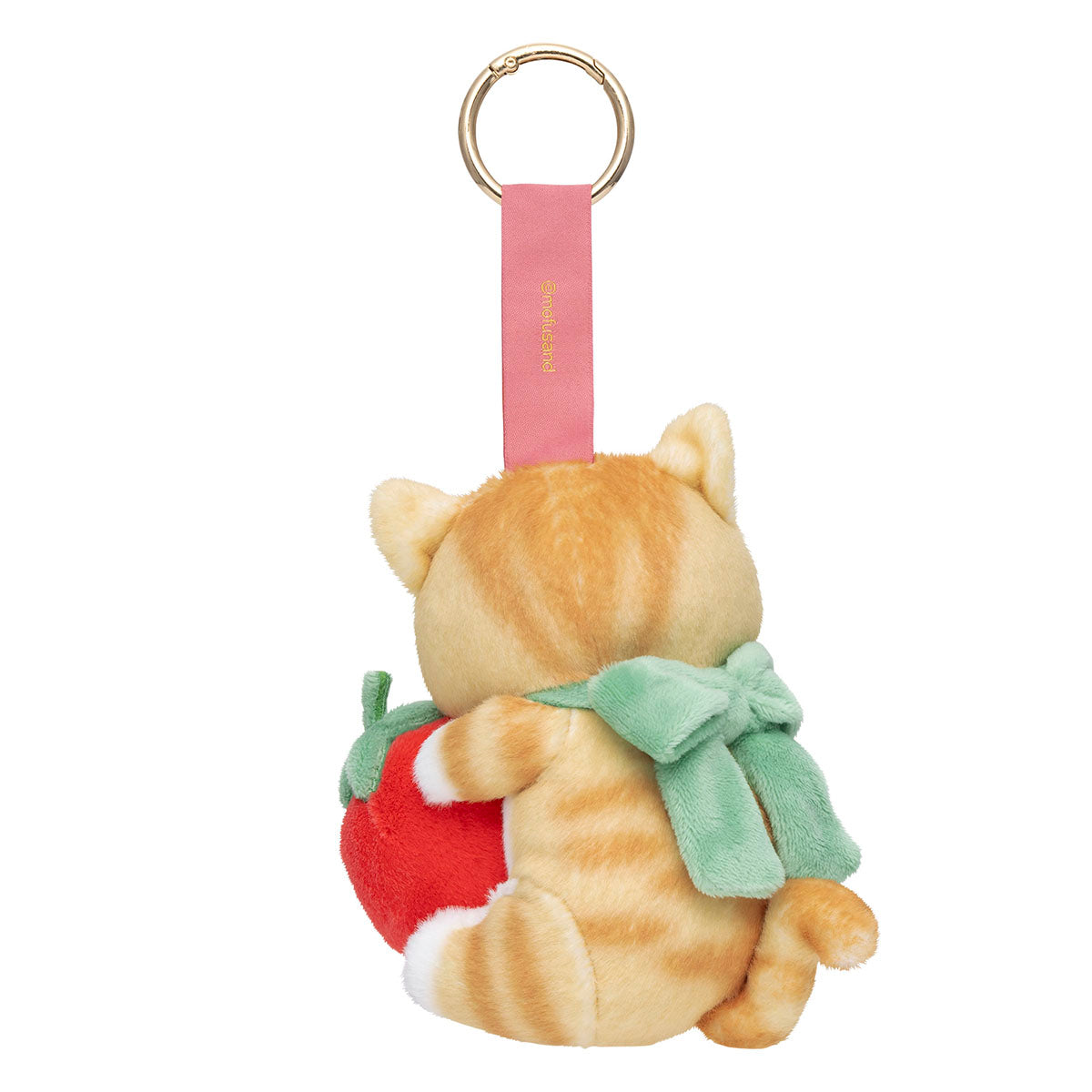 [RED] "Mofusand MERCI STRAWBERRY" Plush Keychain