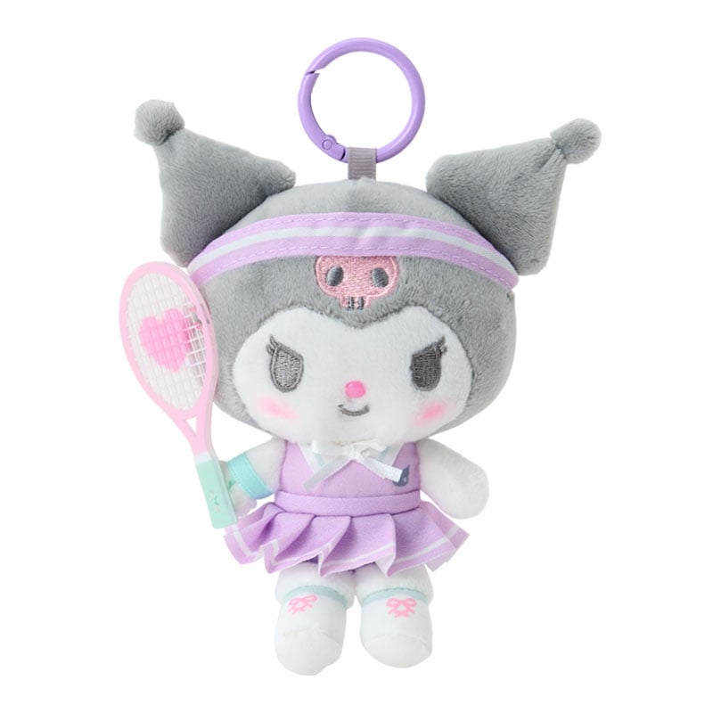 [KUROMI] "SANRIO GIRLS' TENNIS CLUB" Plush Keychain
