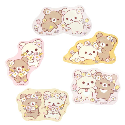 [STICKER] "Korilakkuma and Chairoikoguma Beautiful Flowers" Blind
