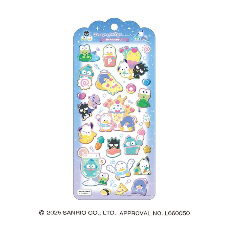 "Sanrio Hapidanbui Drop Jelly" Sticker Sheet