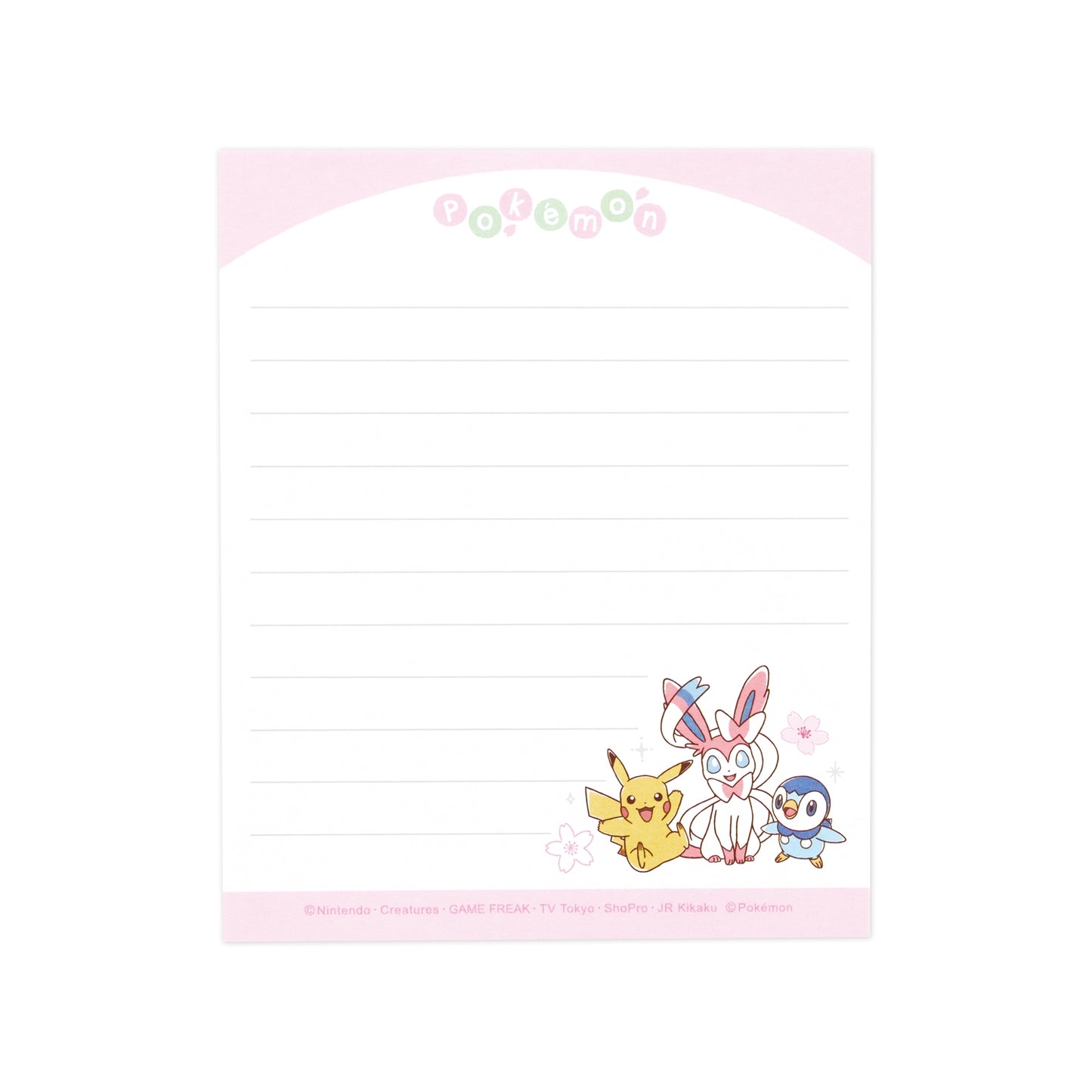 [WHITE] "Pokemon Sakura" Mini Clipboard & Memo