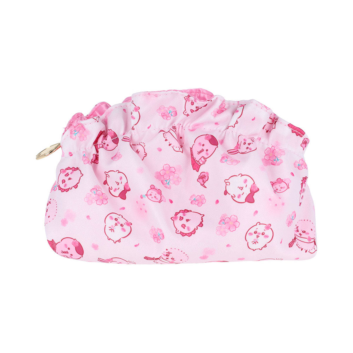 [PINK] "Chiikawa Sakura Pink Frill" Shell Pouch