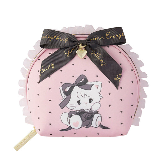 [BLACK STYLE MOUSSE] "Mikko Illustrations" Ribbon Pouch