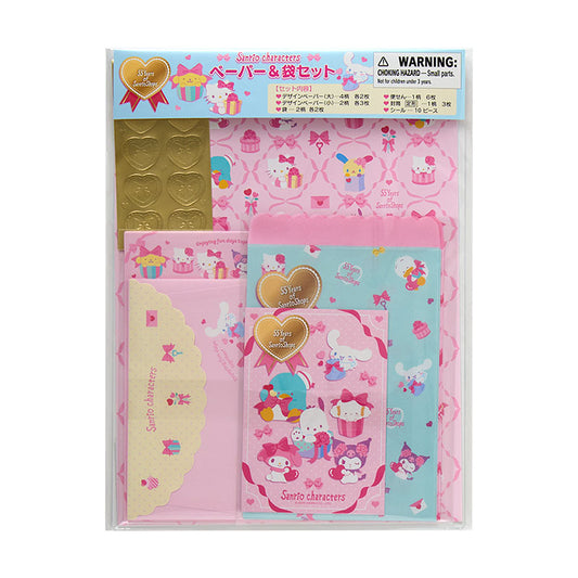 "Sanrio Wrapping Paper" Paper & Bag Set