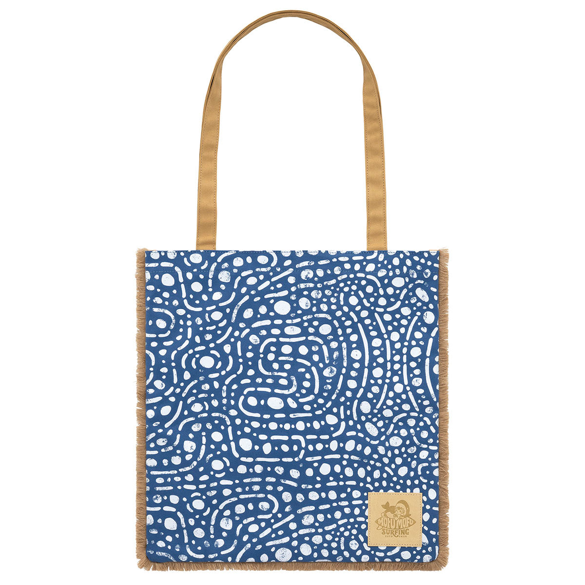 "Mofusand BOARD SHARK!" Fringe Tote Bag