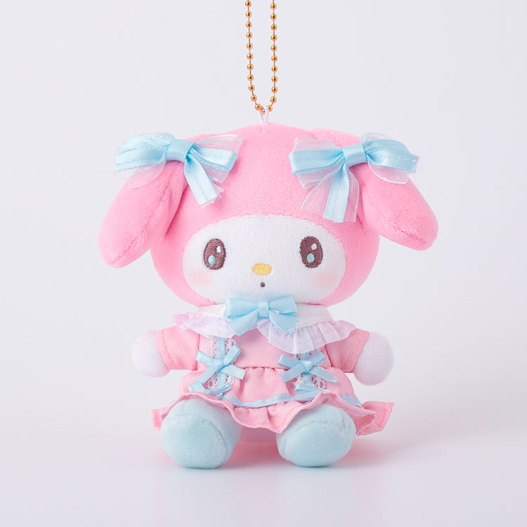 [MY MELODY] "Sanrio Dressed Up Two Colors Coordinated Munyugurumi" Plush Keychain
