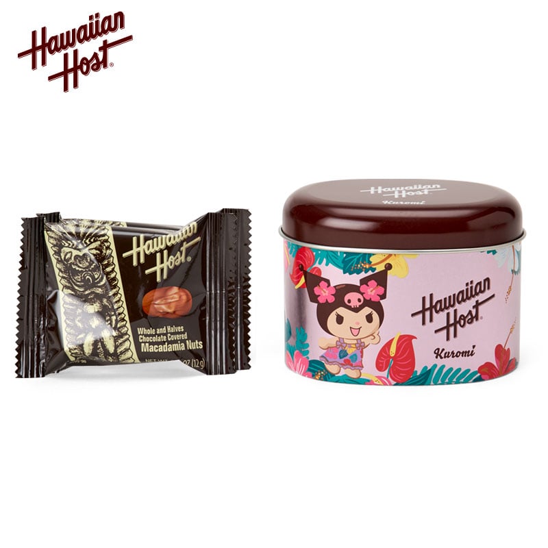 [KUROMI] "Hawaiian Host x Sanrio" Macadamia Nuts Chocolate & Tin Case