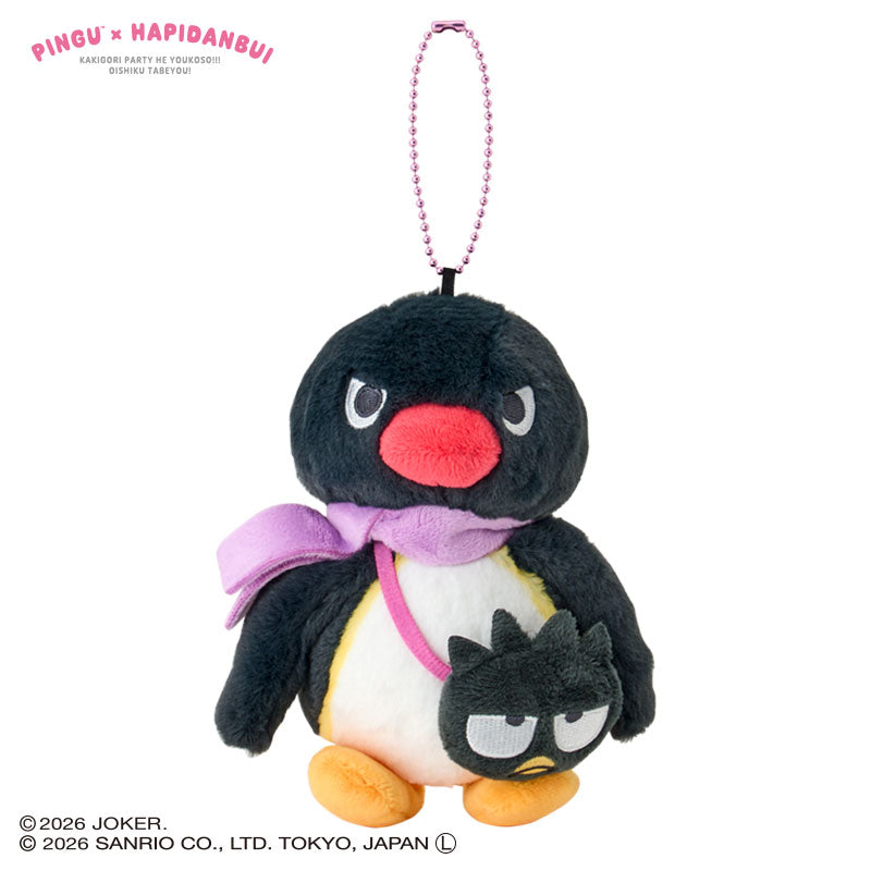 [BADTZ MARU] "Pingu x Sanrio Hapidanbui" Plush Keychain