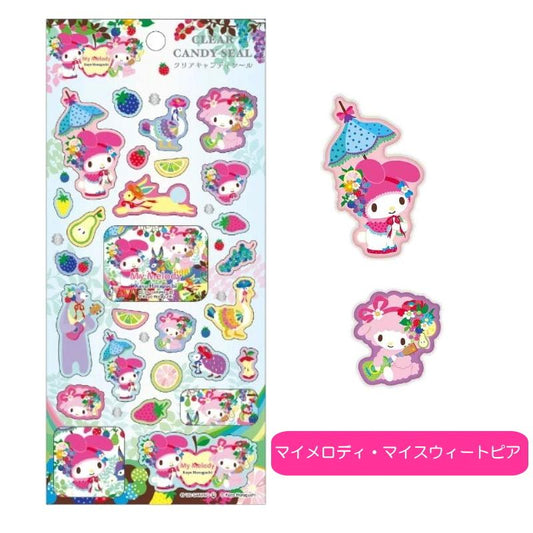 [MY MELODY / MY SWEET PIANO] "Sanrio x Kayo Horaguchi" Clear Candy Sticker Sheet