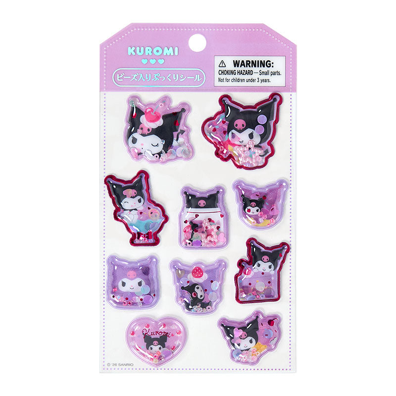[KUROMI] "Sanrio Seal Friends" Beaded Shaka Sticker Sheet