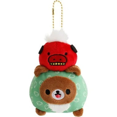 [CHAIROKOGUMA / SHISHIMAI] LIMITED "Rilakkuma Kimono Series" Plush Keychain