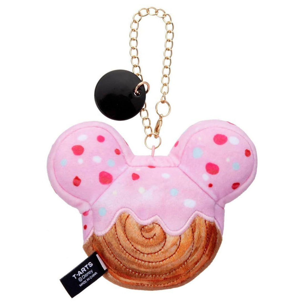 [MINNIE / STRAWBERRY CROISSANT] "Disney Nui Bread" Plush Keychain