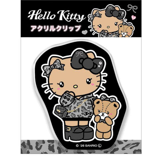 [TINY CHUMS] "Hello Kitty Gyarumi Black" Acrylic Clip