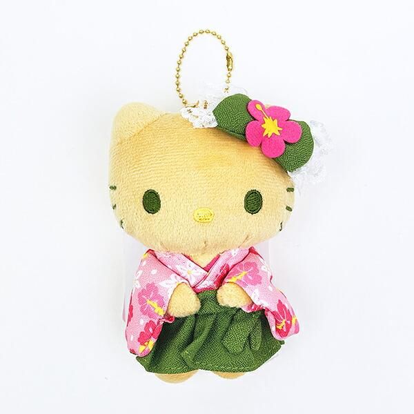 [MATCHA KIMONO] "Hello Kitty Suntan" Plush Keychain