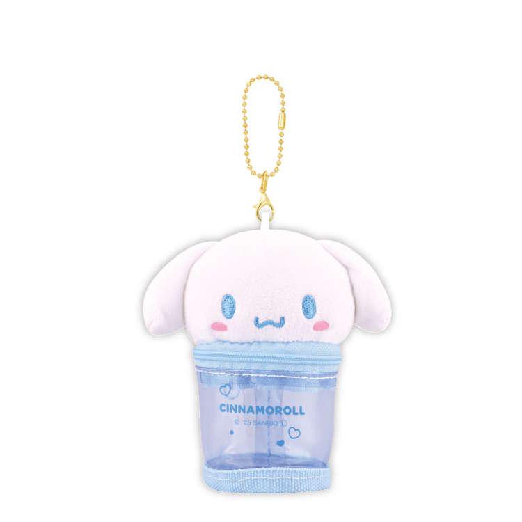 [CINNAMOROLL] "Sanrio Cafe Cream Soda" Plush Pouch