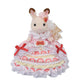 [BIRTHDAY STRAWBERRY CAKE DRESS] "Sylvanian Families" Figure Set