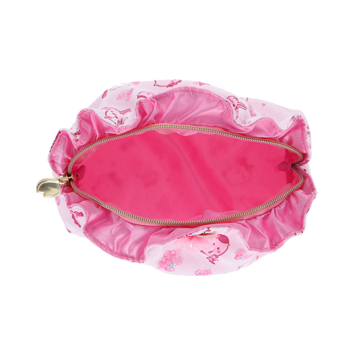[PINK] "Chiikawa Sakura Pink Frill" Shell Pouch