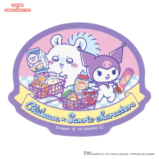 [KUROMI / MOMONGA] "Chiikawa x Sanrio Supermarket" Sticker