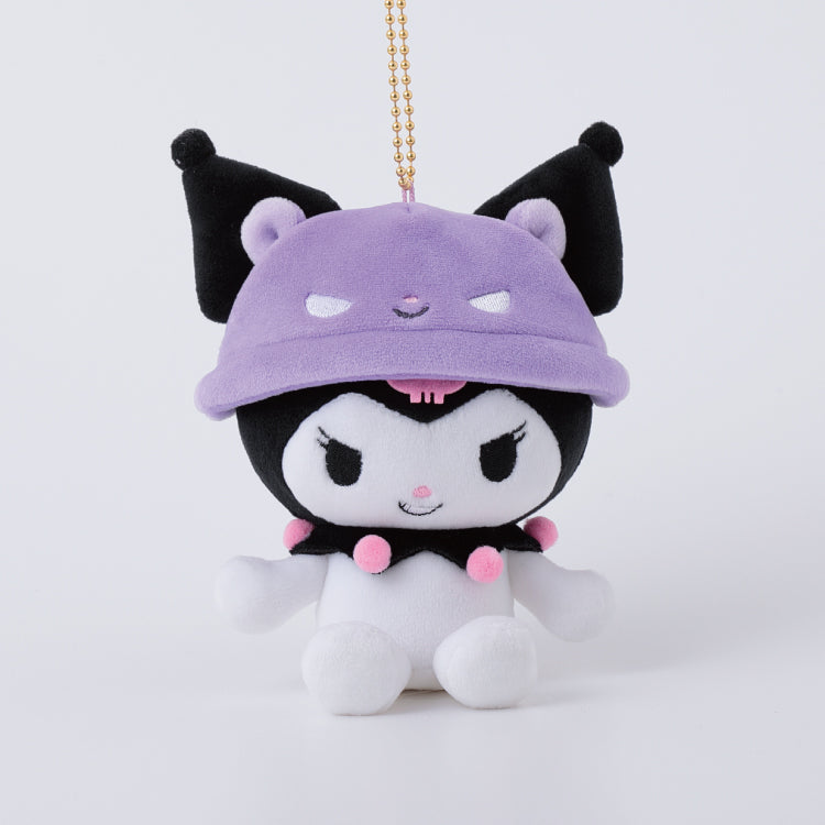 "Kuromi Baku Hat" Plush Keychain