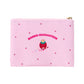 "Sanrio Become Strawberry King" Flat Pouch