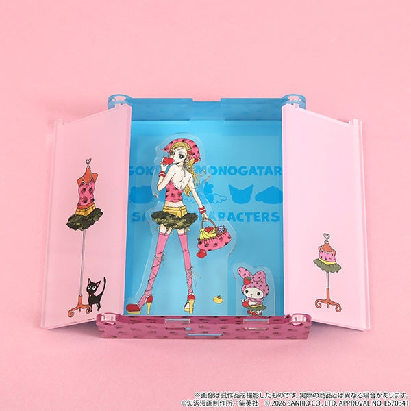 [MY MELODY] LIMITED "Gokinjo Monogatari x Sanrio POP UP STORE" Closet Style Acrylic Diorama
