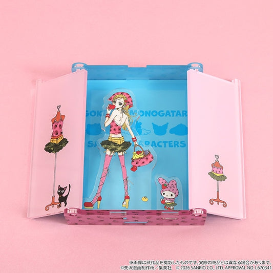 [MY MELODY] LIMITED "Gokinjo Monogatari x Sanrio POP UP STORE" Closet Style Acrylic Diorama