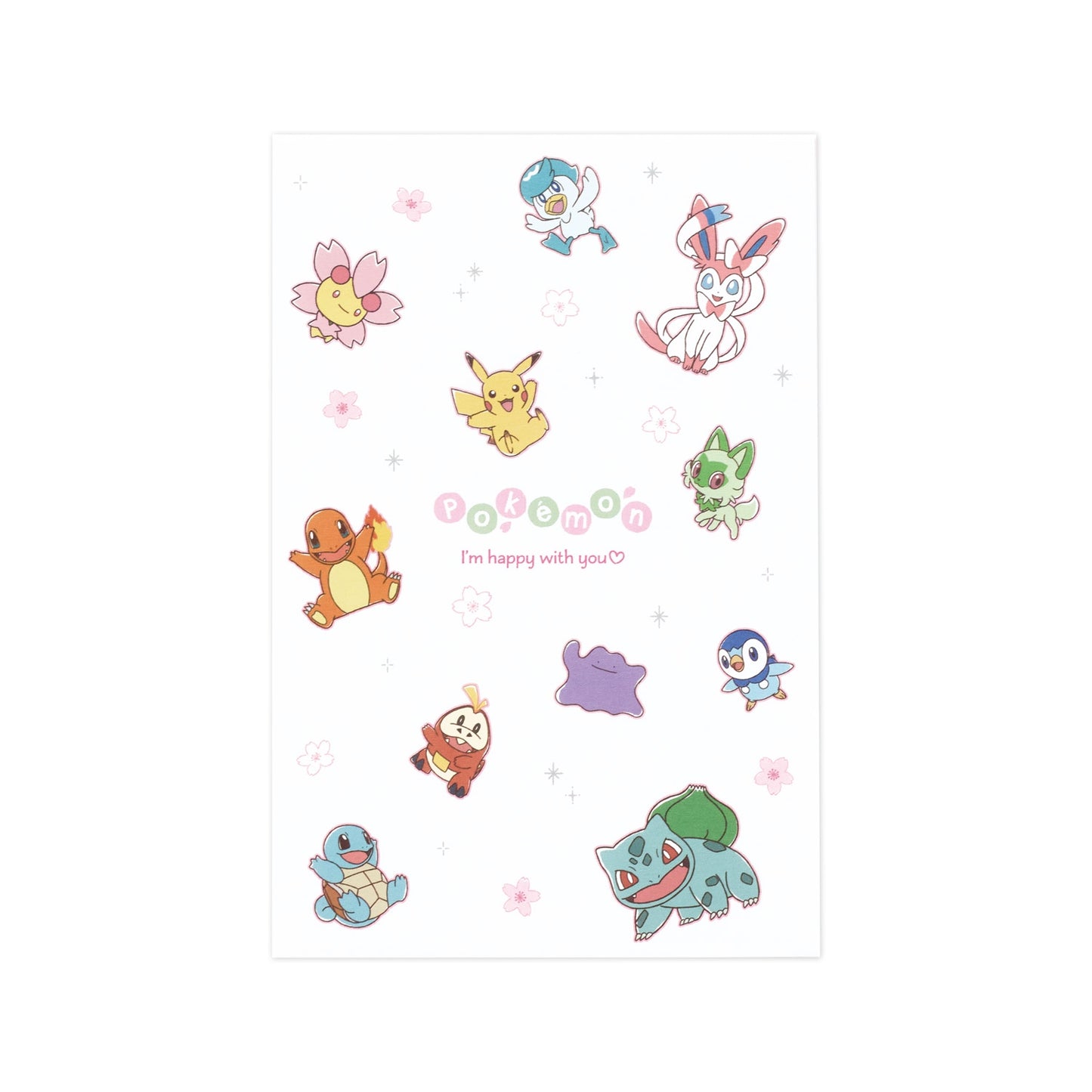 [WHITE] "Pokemon Sakura" Letter Set