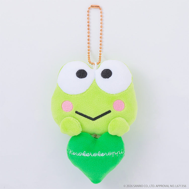 [KEROPPI] "Sanrio Plush Heart Meter" Plush Keychain
