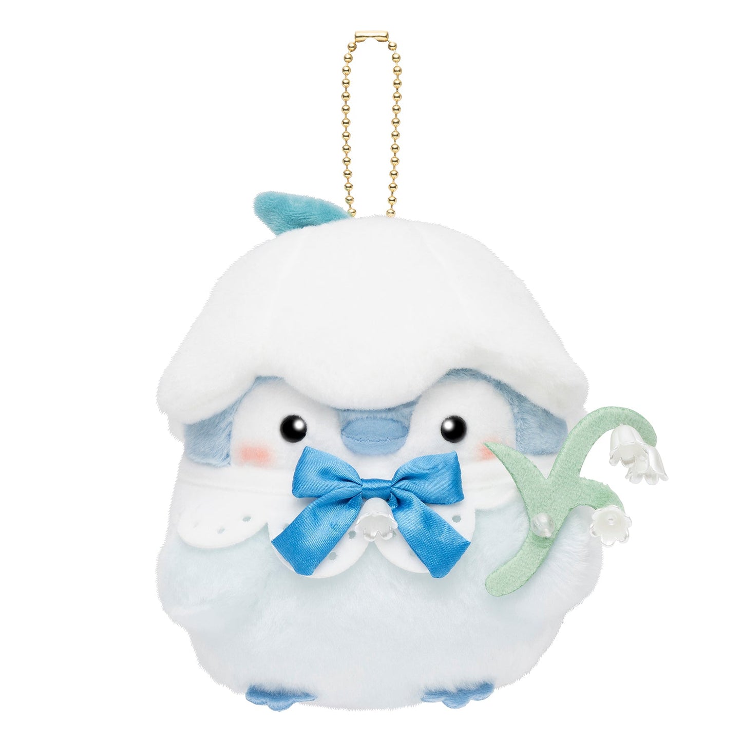 "Koupenchan Sky Blue Bouquet Lily of the Valley" Plush Keychain