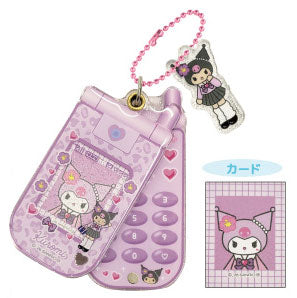 [KUROMI] "Sanrio Style Up" Slide Flip Phone Keychain