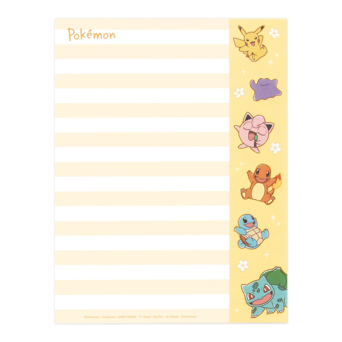 [WHITE] "Pokemon Sakura" Letter Set