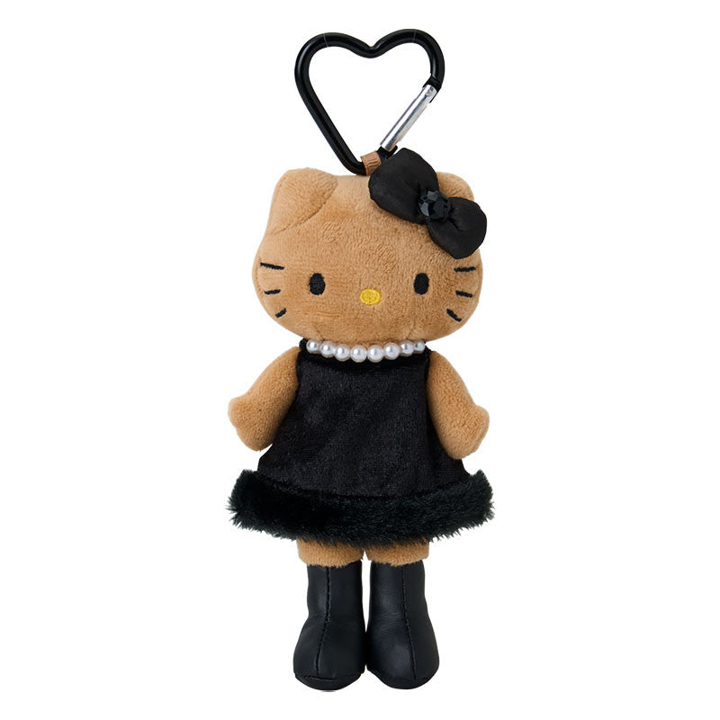 [BLACK DRESS SUNTAN] "Hello Kitty Style Up" Long Legs Plush Keychain