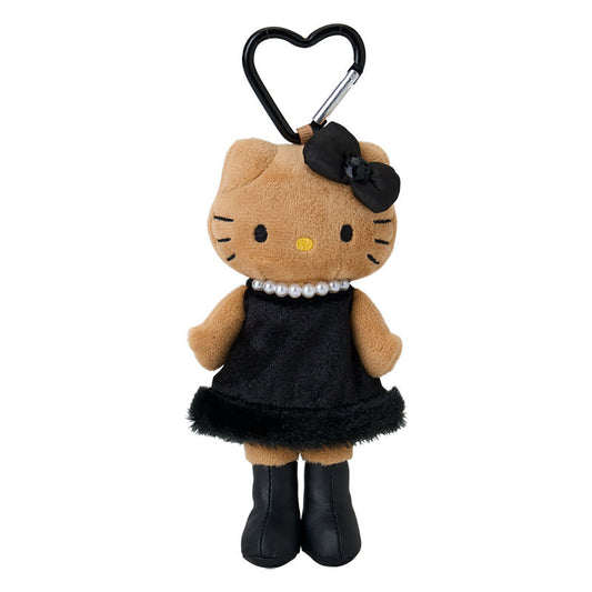 [BLACK DRESS SUNTAN] "Hello Kitty Style Up" Long Legs Plush Keychain