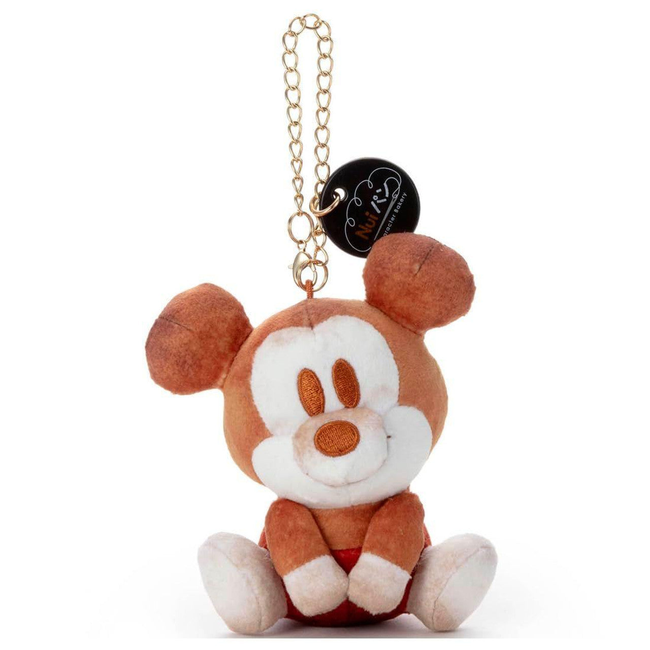 [SITTING MICKEY / BREAD] "Disney Nui Bread" Plush Keychain