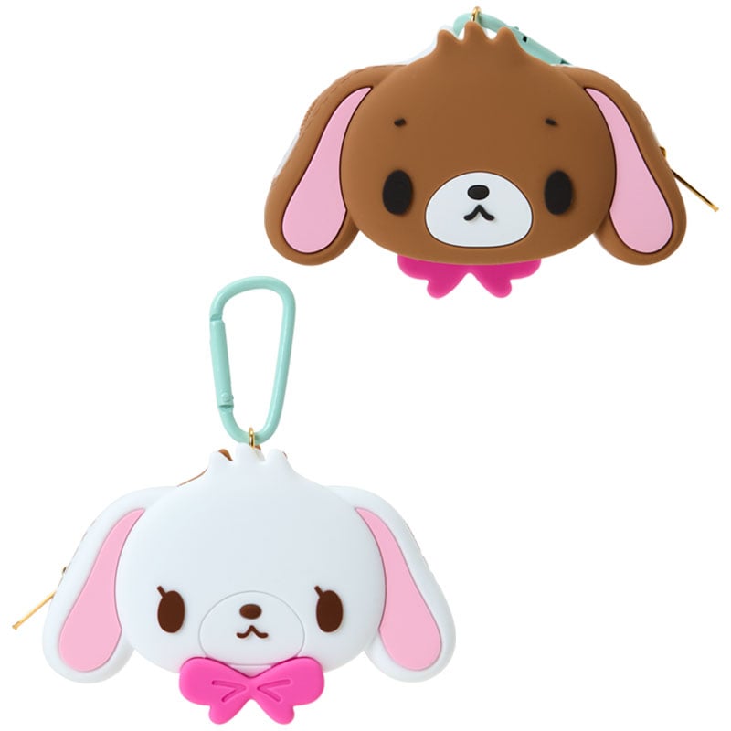 "Sugarbunnies Biscuit" Face Shaped Silicone Mini Pouch