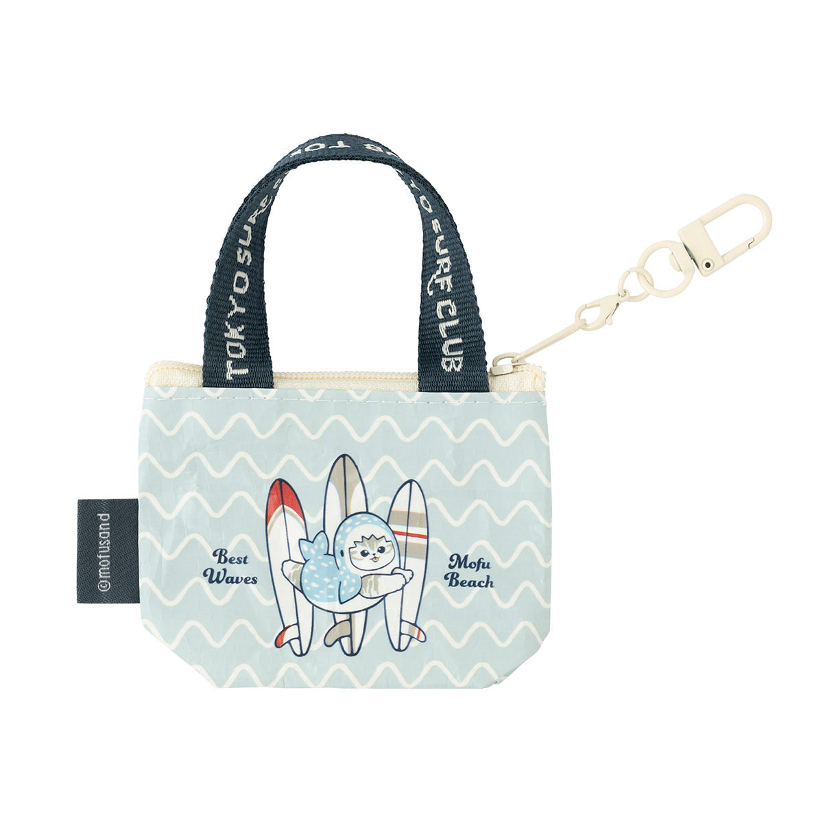 [TOKYO SURF CLUB] "Mofusand BOARD SHARK!" Mini Bag Keychain