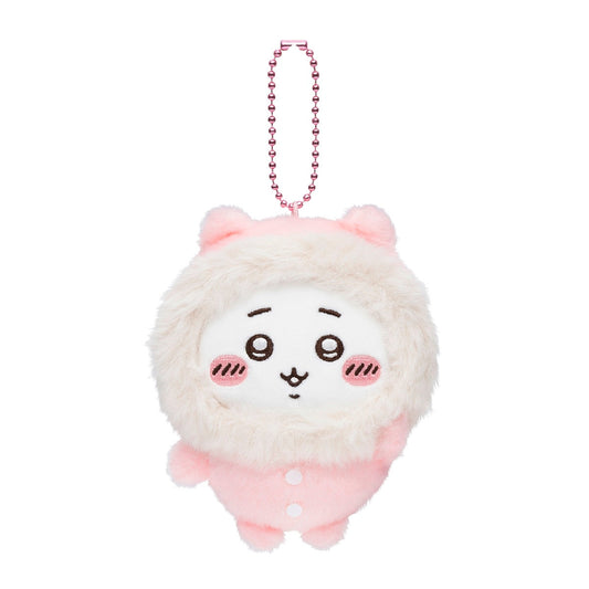 [CHIIKAWA] "Chiikawa Fluffy Pajama" Plush Keychain